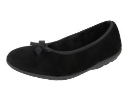 Womens Wide Fit Stretch  Slip-On Slippers - Thetford