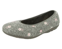 Womens Wide Fit Ballerina Slippers - Pedro