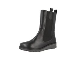 Womens Wide Fit Faux Leather Mid Calf Chelsea Boots - Wildcat