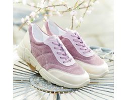 Womens Wide Fit Lace Up Trainer Style Casual Shoes - Impala