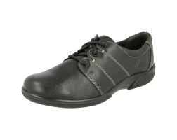 Womens Wide Fit Lace Up Flat Shoes - Glossop