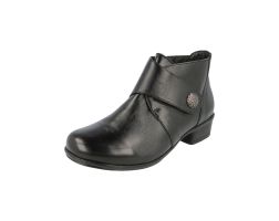 Womens Wide Fit Easy Access Heeled Boots - Cherbourg