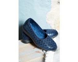 Womens Wide Fit Stretch Fabric Slip-On House Shoes - Virginia