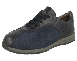 Womens Wide Fit Stretch Panel Trainer - Prestwick