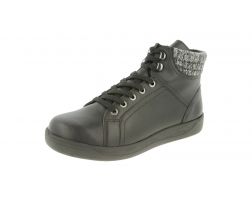 Womens Wide Fit Ankle Boots - Dark