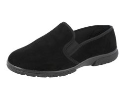 Mens Wide Fit Easy Access House Shoe Slippers - Enzo