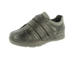 Mens Wide Fit Touch Strap Easy Access Trainer - Devon