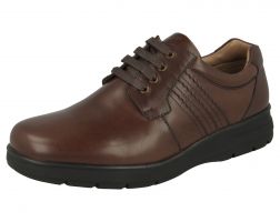 Mens Wide Fit Lace Up Casual Shoes - Chatham