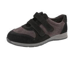 Womens Wide Fit Strap Fastening Trainers - Stonechat