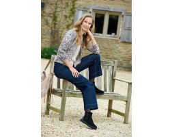 Womens Wide Fit Zip Up Ankle Boots - Delphine