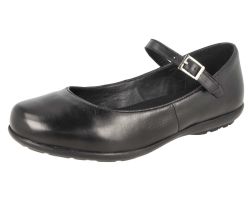 Womens Wide Fit Ballerina Style Strap Pumps - Penzance