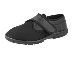 Mens Wide Fit Stretch Fabric House Shoe - Carlton