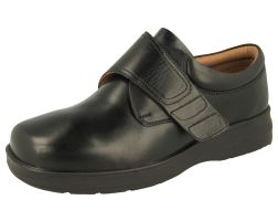 Mens Wide Fit Touch Strap Casual Shoes - Benny
