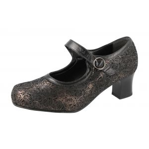 Womens Wide Fit Stretch Mary-Jane Court Shoes - Bangalore