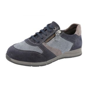 Womens Wide Fit Zip Entry Lace Trainers - Kingfisher
