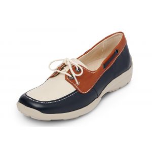 Womens Wide Fit Lace Up Flat Shoes - Avalon