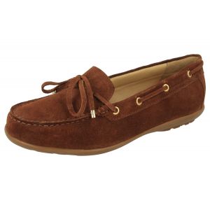 Womens Wide Fit Loafers - Bow