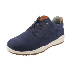 Mens Wide Fit Lace Up Trainer Style Casual Shoes - Benjamin