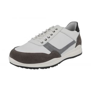 Mens Wide Fit Lace Up Trainer Style Casual Shoes - Benedict
