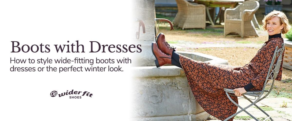 How To Wear Boots With Dresses