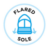 An icon of a shoe with a flared sole