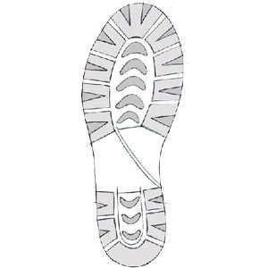Illustration of a sole with grips