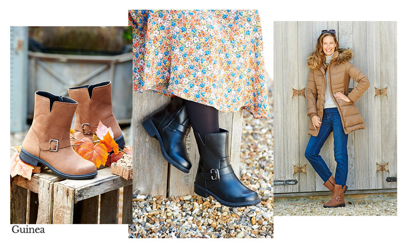 Collection of women wearing boots