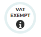 VAT exempt icon