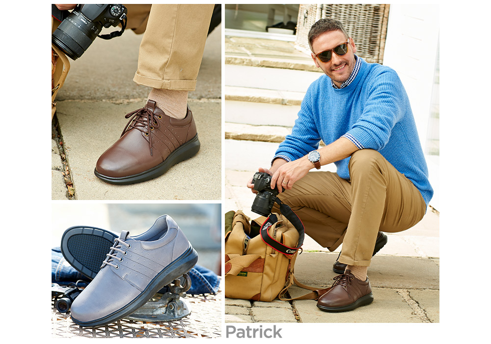 A collection of men's shoes