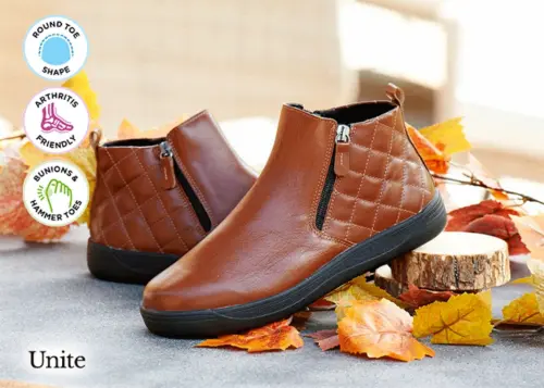 A pair of brown women's boots