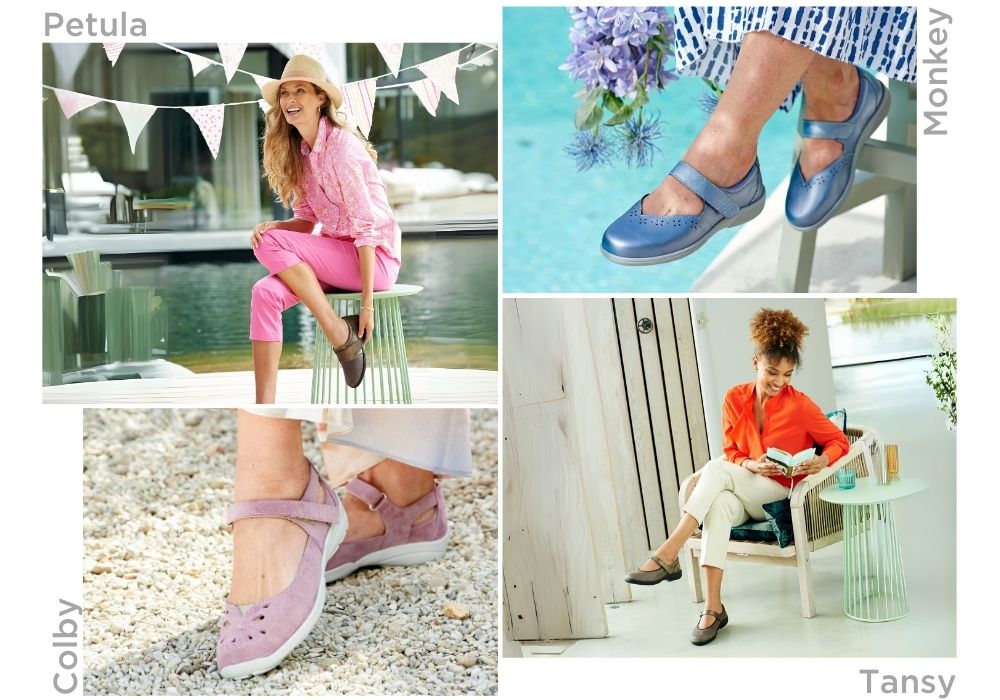 A montgae of women and shoes