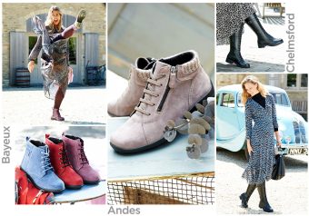 A collction of women and boots