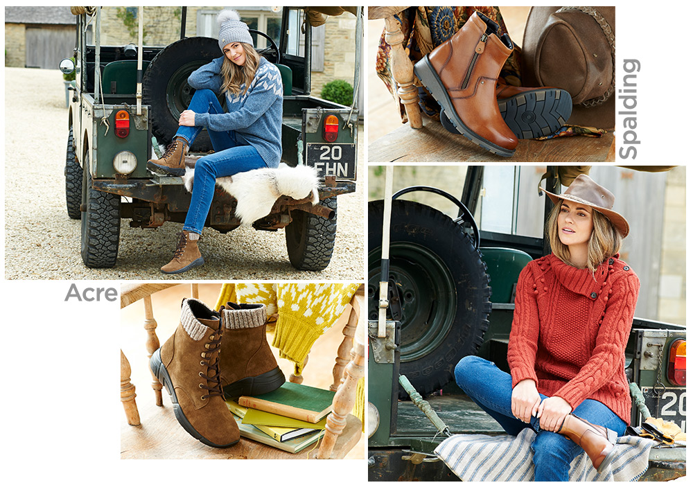 A montage of women and boots